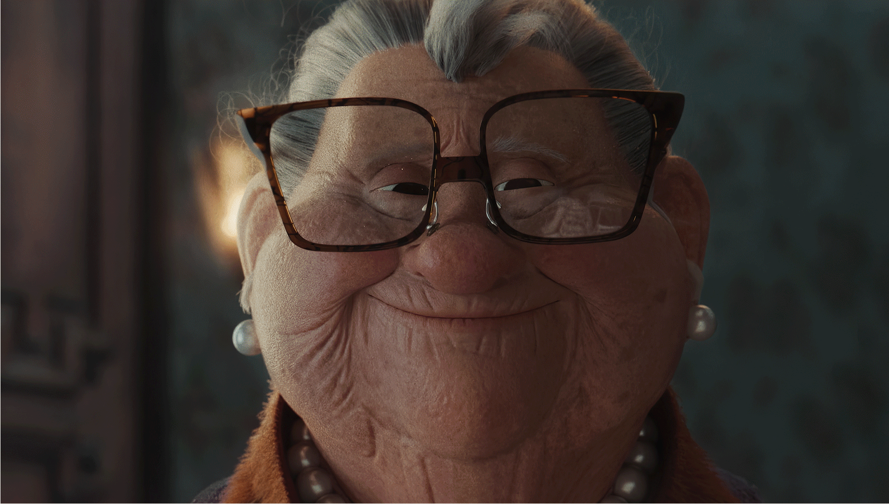 Personagem Idosa Sorrindo